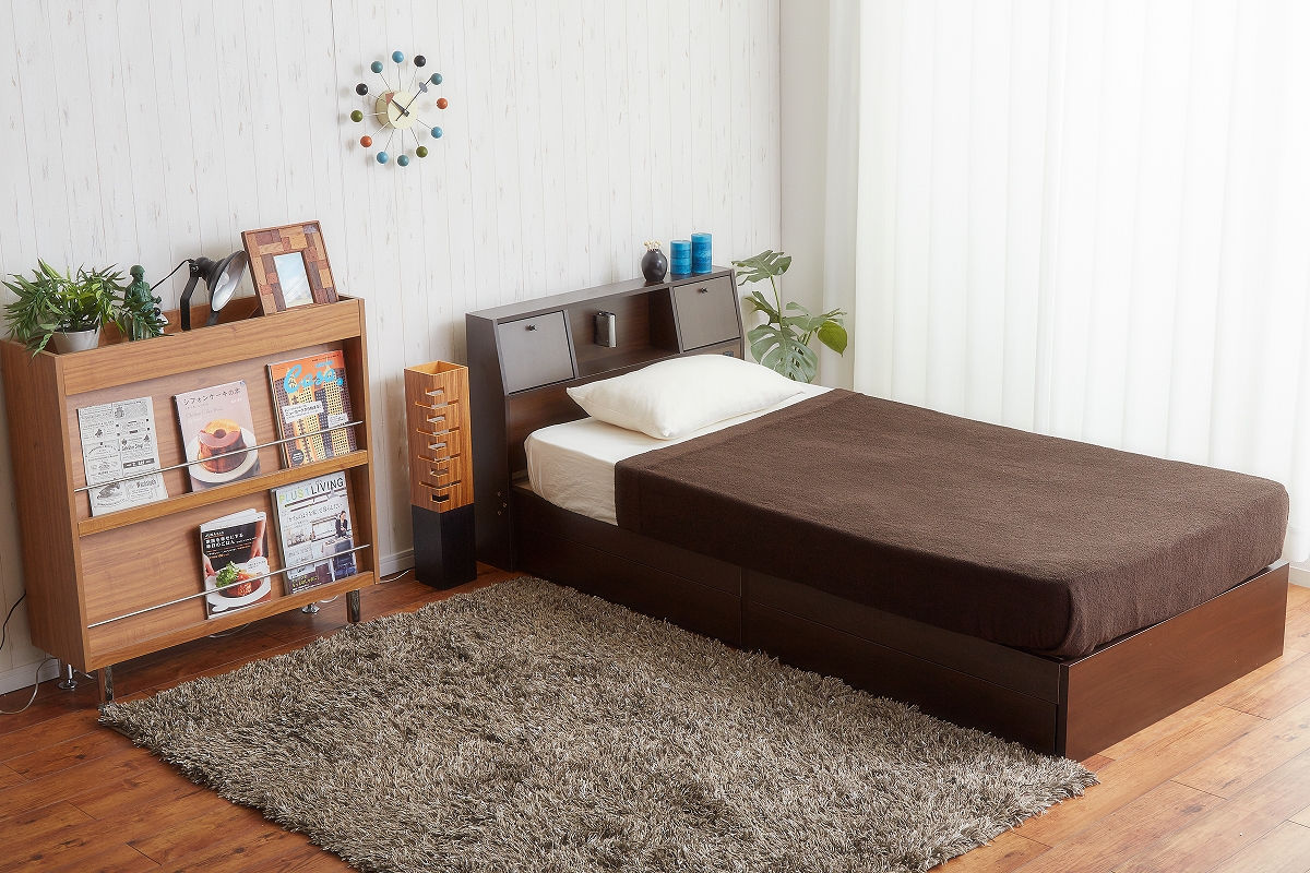 新生活にオススメ！大容量引出し収納付ベッド【Alloys】