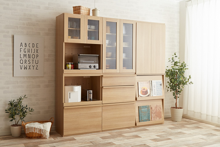 組合せ自由自在！北欧テイストのキッチン収納♪