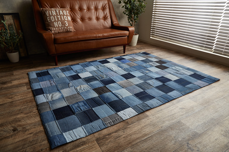 簡単にお部屋の印象を変えることが出来るラグマット