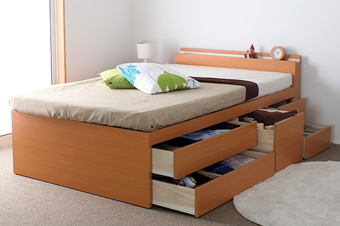 部屋を広く見せる！大量収納ベッドおすすめ5選の画像