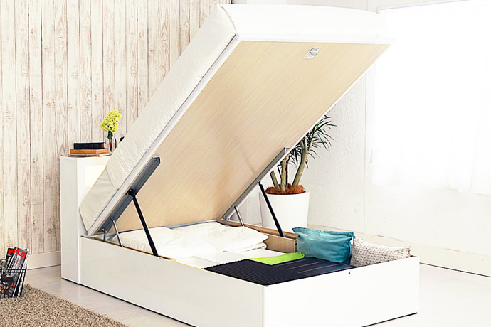 部屋を広く見せる！大量収納ベッドおすすめ5選の画像