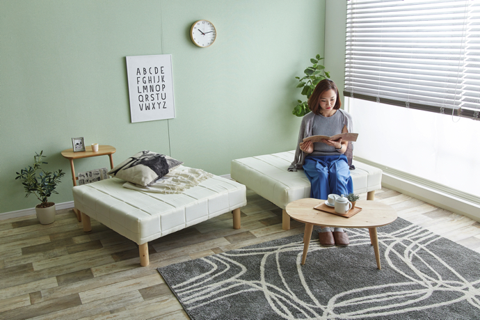 マットレスベッドはデザインも機能性も抜群の画像