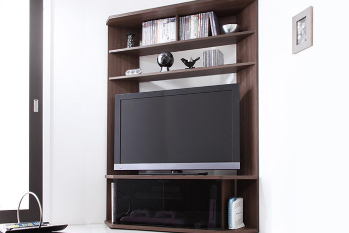 ハイタイプのテレビボードが便利の画像