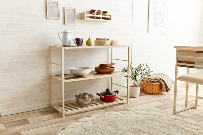 ラックを使った収納でおしゃれに魅せるコツ