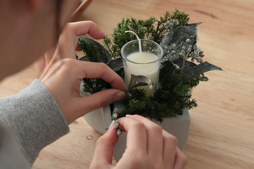 作って楽しい飾って可愛い☆クリスマスキャンドルの作り方♪の画像