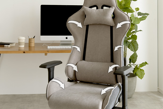 【新商品】まるでインテリアのように部屋に馴染むゲーミングチェアの画像