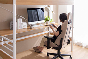 【新商品】ひとり暮らしの味方！クオリティ重視のロフトベッド！の画像