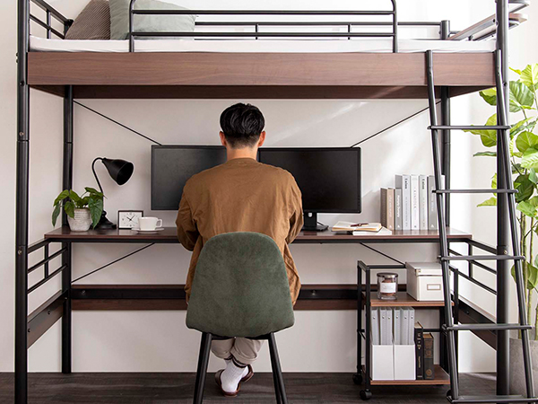 【新商品】ひとり暮らしの味方！クオリティ重視のロフトベッド！の画像